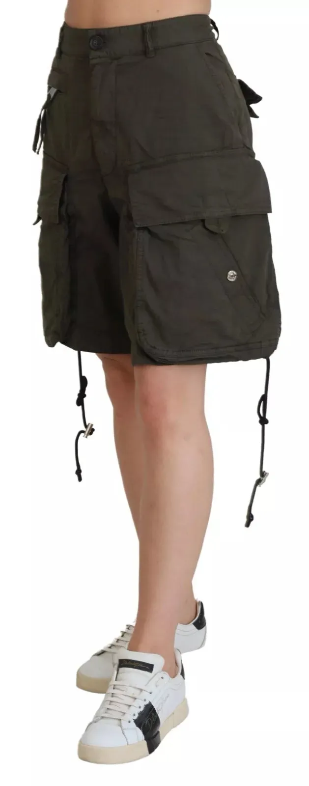 Dsqua2  High Waist Cargo Bermuda Women Women's Shorts
