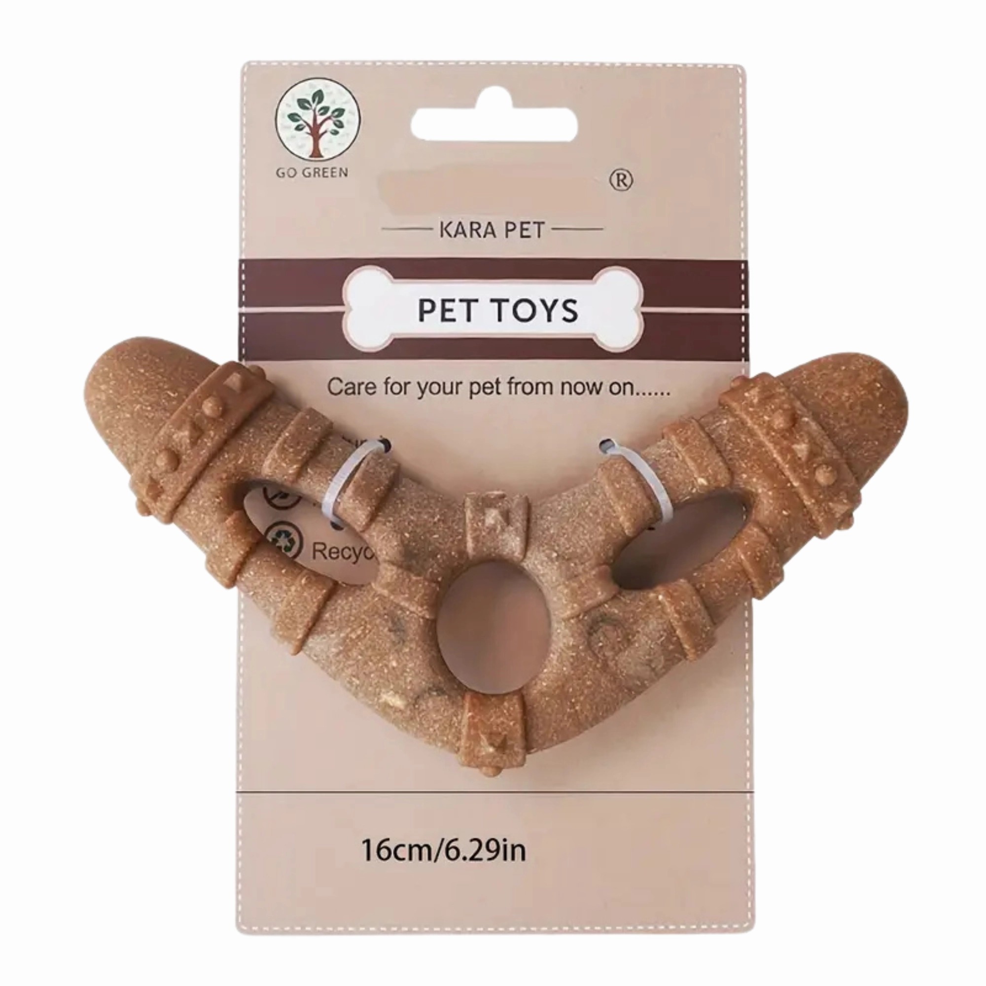 Durable Dog Chew Toy For Dogs (Boomerang) - 16cm durable dog toy,rope chew toy,interactive dog toy