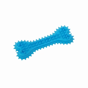 Durable Rubber Dog Chew Bone - Blue durable dog toy,rope chew toy,interactive dog toy