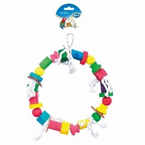 Duvo Birdtoy Colourful Cubes With Rope Ring 30cm bird nesting box,bird cage accessories,bird habitat