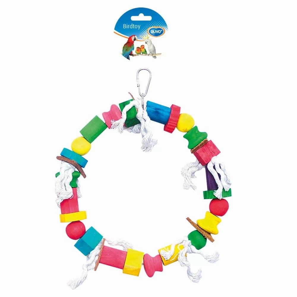 Duvo Birdtoy Colourful Cubes With Rope Ring 30cm bird nesting box,bird cage accessories,bird habitat