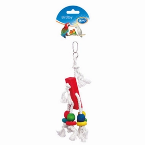 Duvo Laroy Rope With Colour Cubes 23cm bird nesting box,bird cage accessories,bird habitat