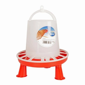 Duvo Plastic Chicken Feeder Silo with Feet 3kg bird seed mix,small bird food,parakeet pellets