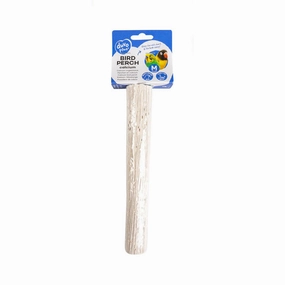 Duvo Plus Calcium Bird Perch White M 20cm x 3cm bird nesting box,bird cage accessories,bird habitat