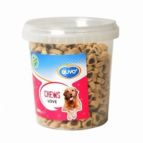 Duvo Soft Chew Love - 500g meat dog treat,healthy dog snack,jerky for dogs