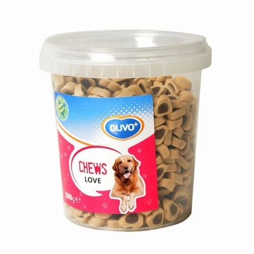 Duvo Soft Chew Love - 500g meat dog treat,healthy dog snack,jerky for dogs