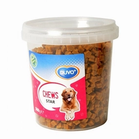 Duvo Soft Chew Star - 500g meat dog treat,healthy dog snack,jerky for dogs