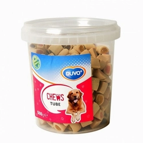 Duvo Soft Chews Tube - 500g meat dog treat,healthy dog snack,jerky for dogs