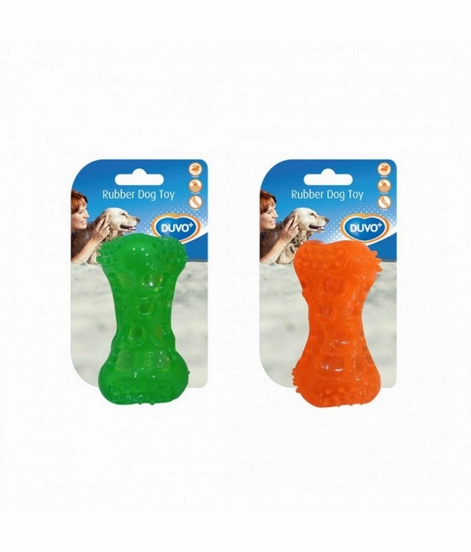 Duvo Tpr Bone Squeaky 9.5cm durable dog toy,rope chew toy,interactive dog toy