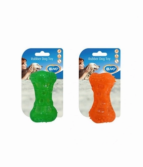 Duvo Tpr Bone Squeaky 9.5cm durable dog toy,rope chew toy,interactive dog toy