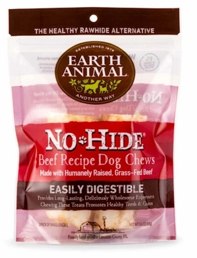 Earth Animal No-Hide Chews Packages - Beef 4" 2pk pet id tag,personalized dog tag,engraved cat id