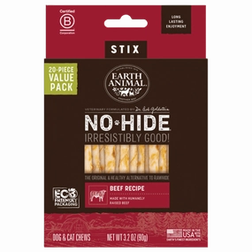 Earth Animal No-Hide Chews Packages - Beef Stix 20pk pet id tag,personalized dog tag,engraved cat id