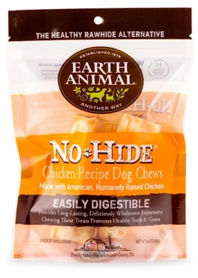 Earth Animal No-Hide Chews Packages - Chicken 4" 2pk pet id tag,personalized dog tag,engraved cat id