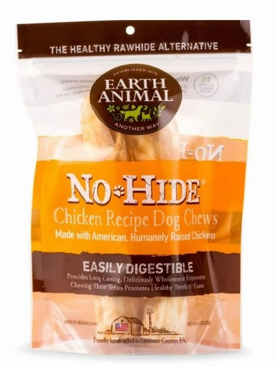 Earth Animal No-Hide Chews Packages - Chicken 7" 2pk pet id tag,personalized dog tag,engraved cat id