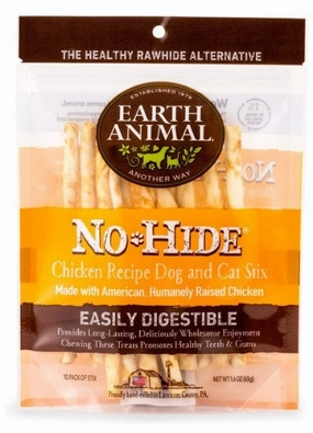 Earth Animal No-Hide Chews Packages - Chicken Stix 10pk pet id tag,personalized dog tag,engraved cat id