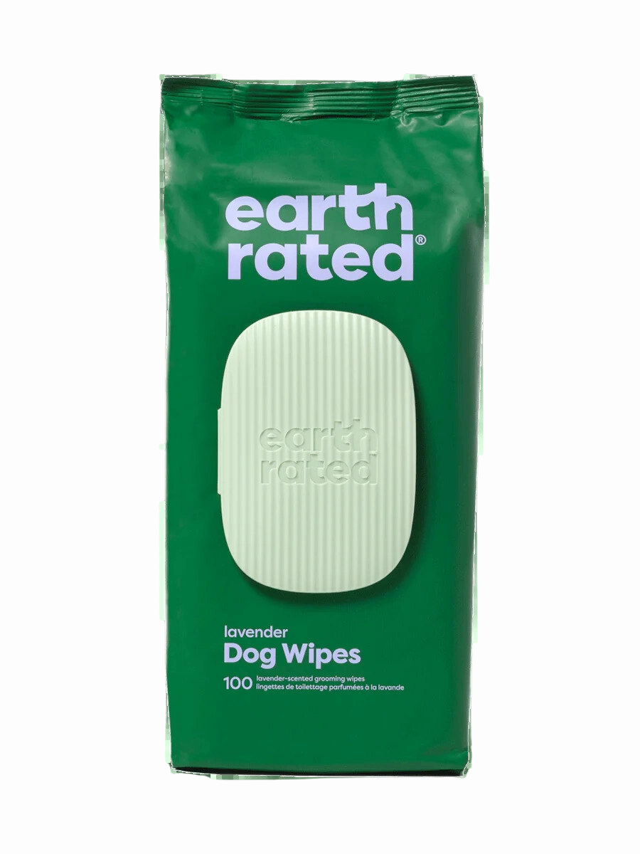Earth Rated Grooming Wipes Lavender 100ct