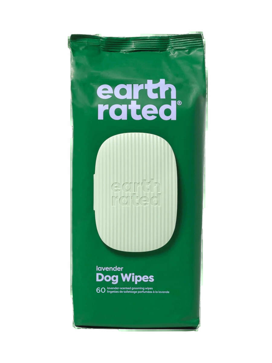 Earth Rated Grooming Wipes Lavender 60ct