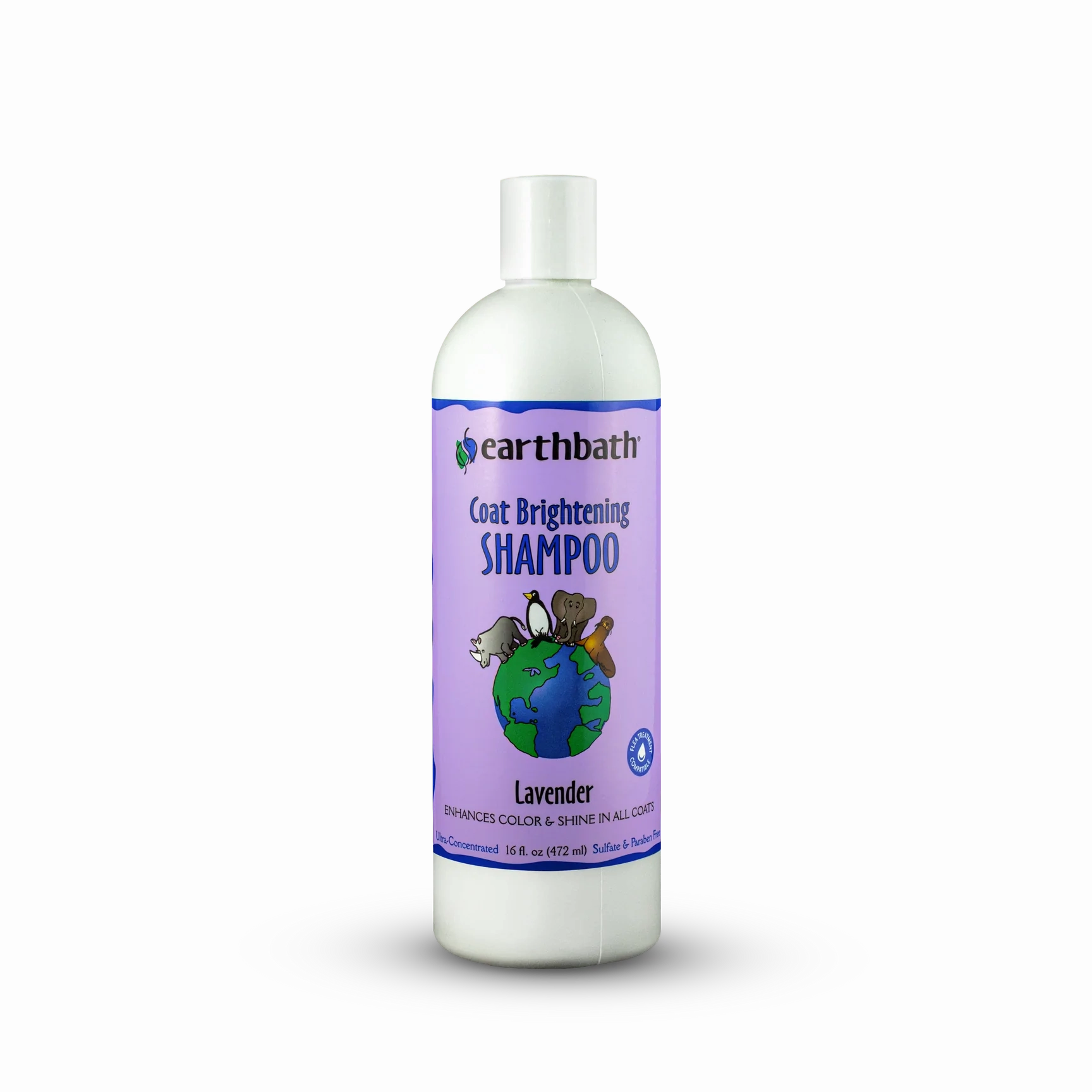 Earthbath Dog Shampoo - Coat Brightening Shampoo - Lavender - 16oz Bottle