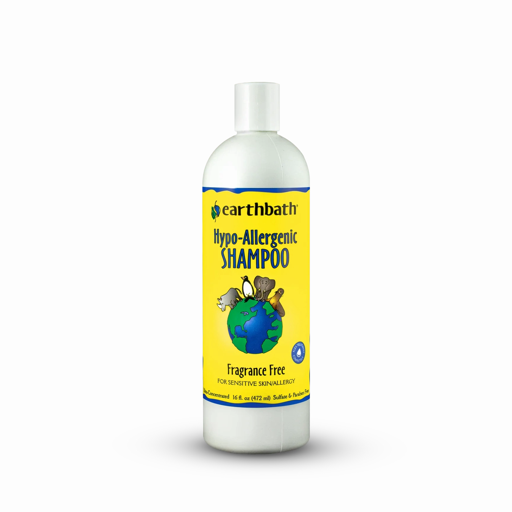 Earthbath Dog Shampoo - Hypo-Allergenic Fragrance Free - 16oz Bottle