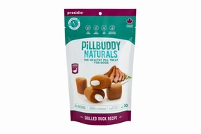 Earthly Pill Buddy Naturals - Grilled Duck 150g (5.29oz) 30ct stainless steel bowl,metal pet feeder,steel water dish