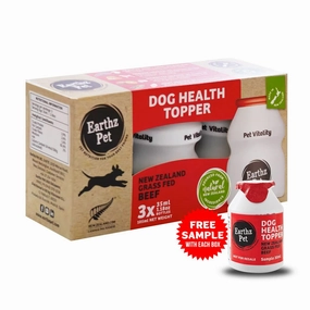 Earthz Pet New Zealand Grass Fed Beef Health Topper for Dogs meat dog treat,healthy dog snack,jerky for dogs