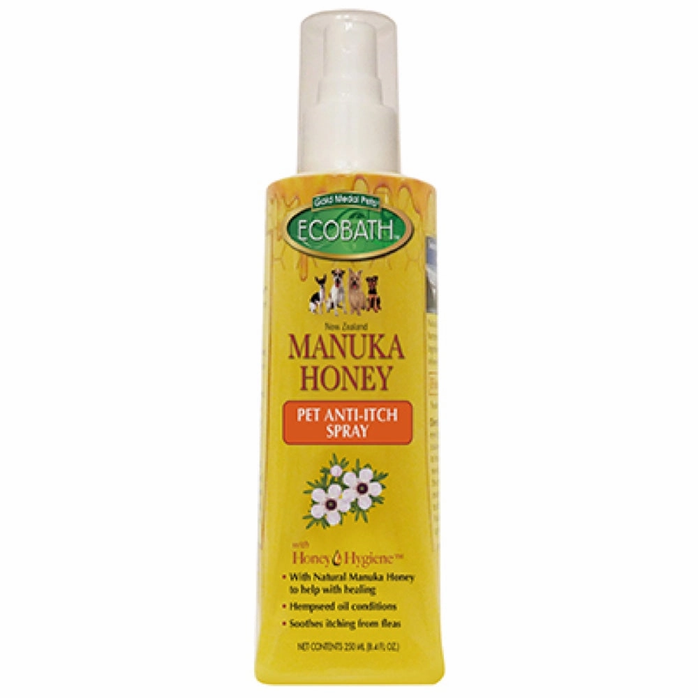 Ecobath Manuka Honey Pet Anti-Itch Spray 8.4oz small pet habitat,pet cage accessories,small animal home