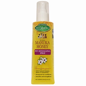 Ecobath Manuka Honey Pet Detangling Spray 8.4oz small pet habitat,pet cage accessories,small animal home