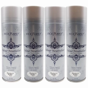 EcoMist Automated Odour Neutraliser Fragrance Aerosol Refills (4-Pack) dog shampoo,pet wipes,dog cleaning spray