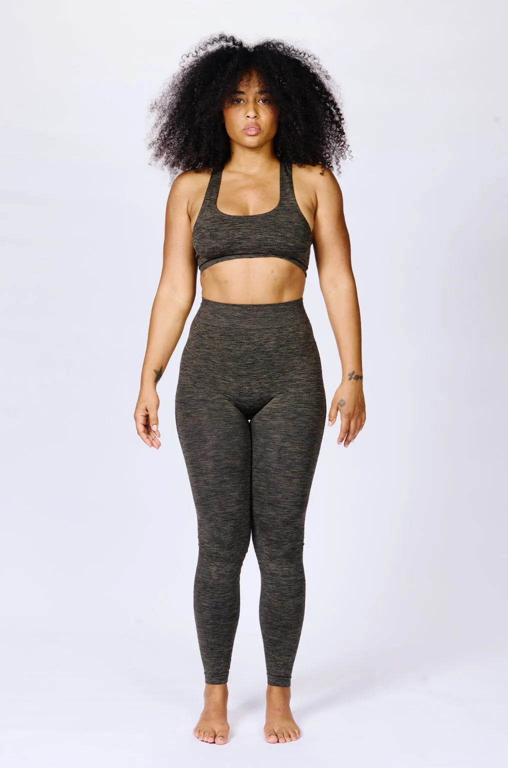 ELATED Bra Top | Olive Marl