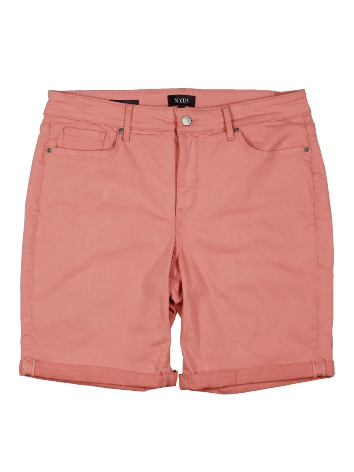Ella Womens Roll-Cuff Stretch Denim Shorts