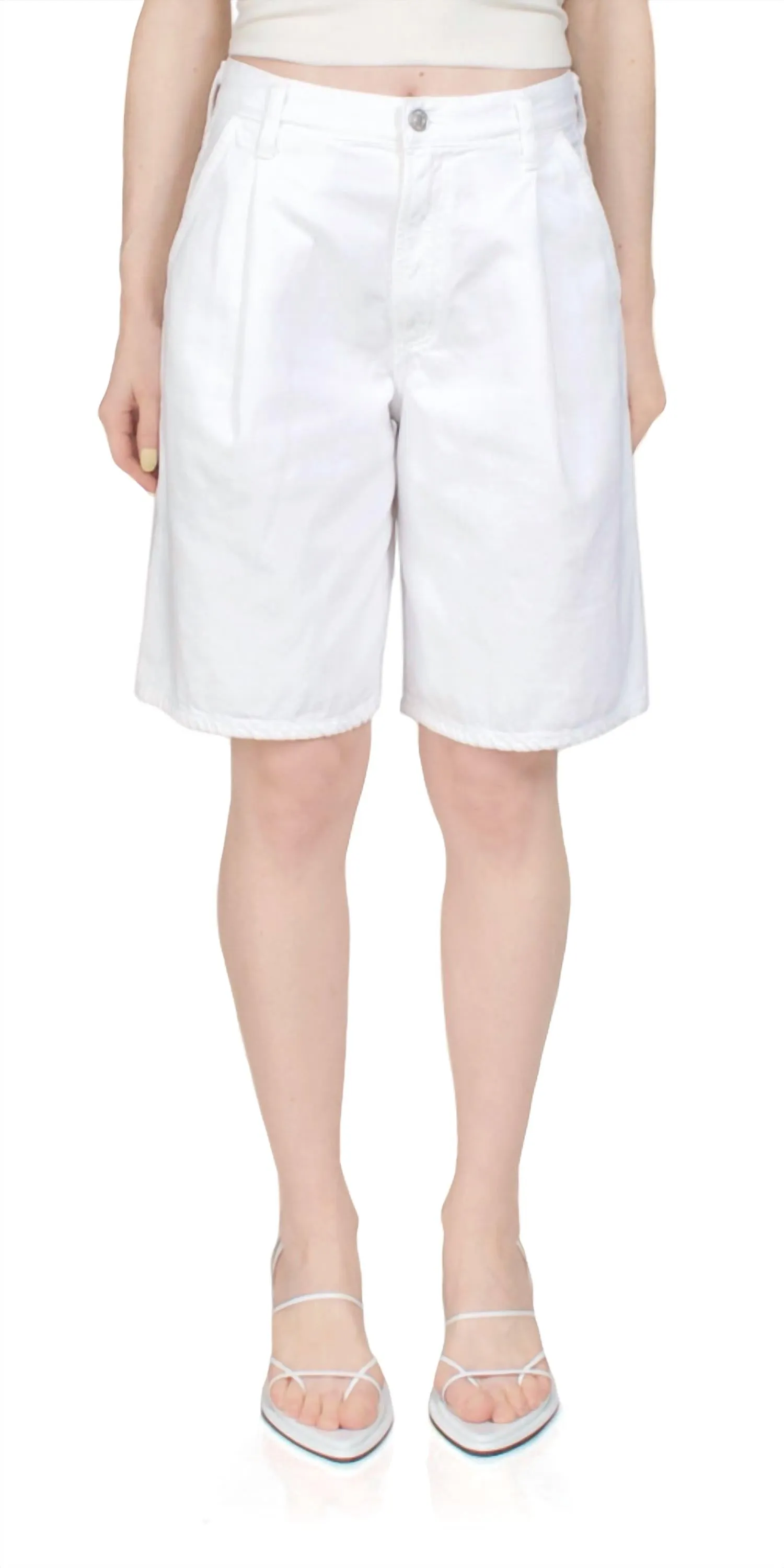 Ellis Trouser Short In Milkshake