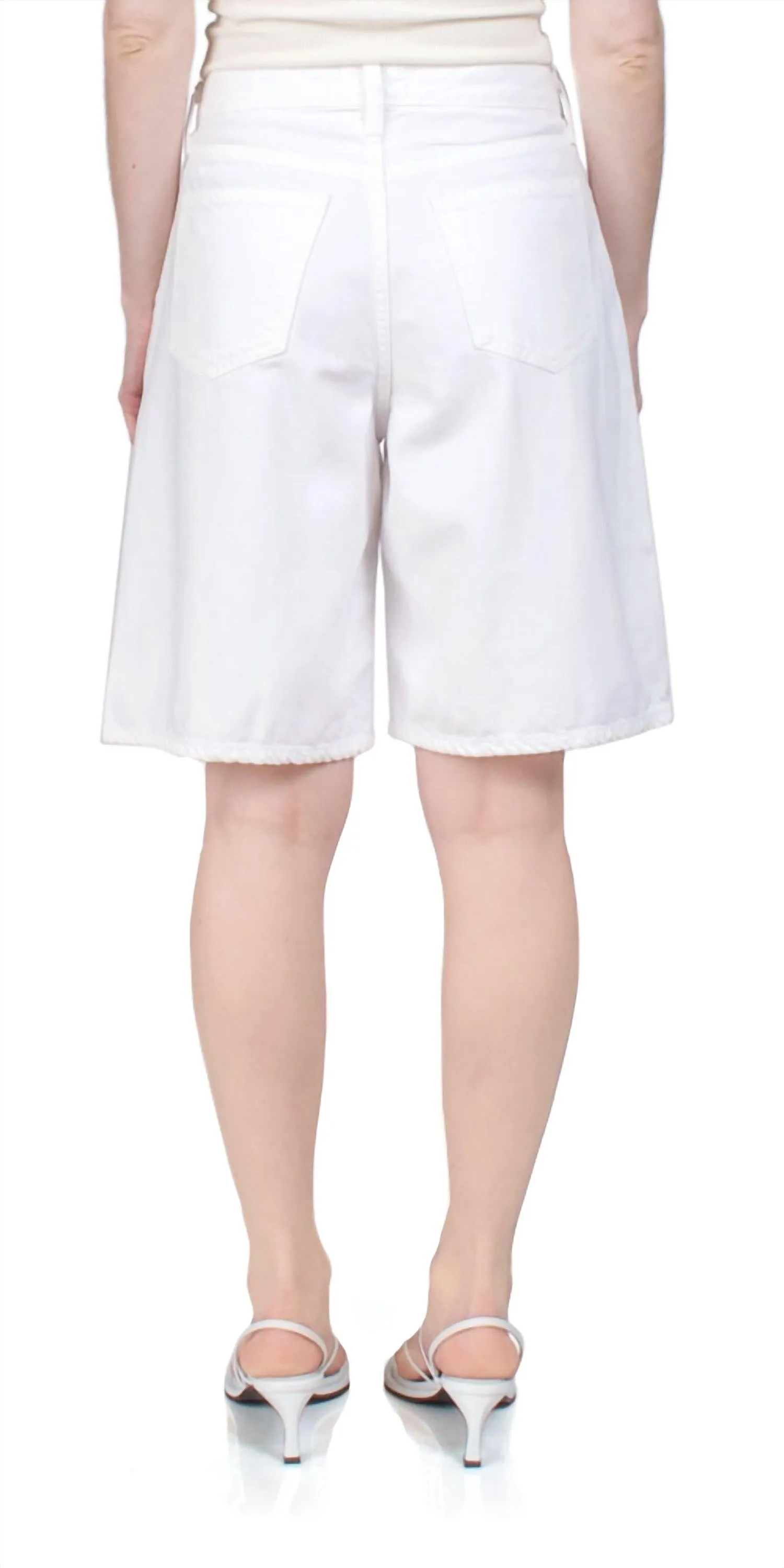 Ellis Trouser Short In Milkshake
