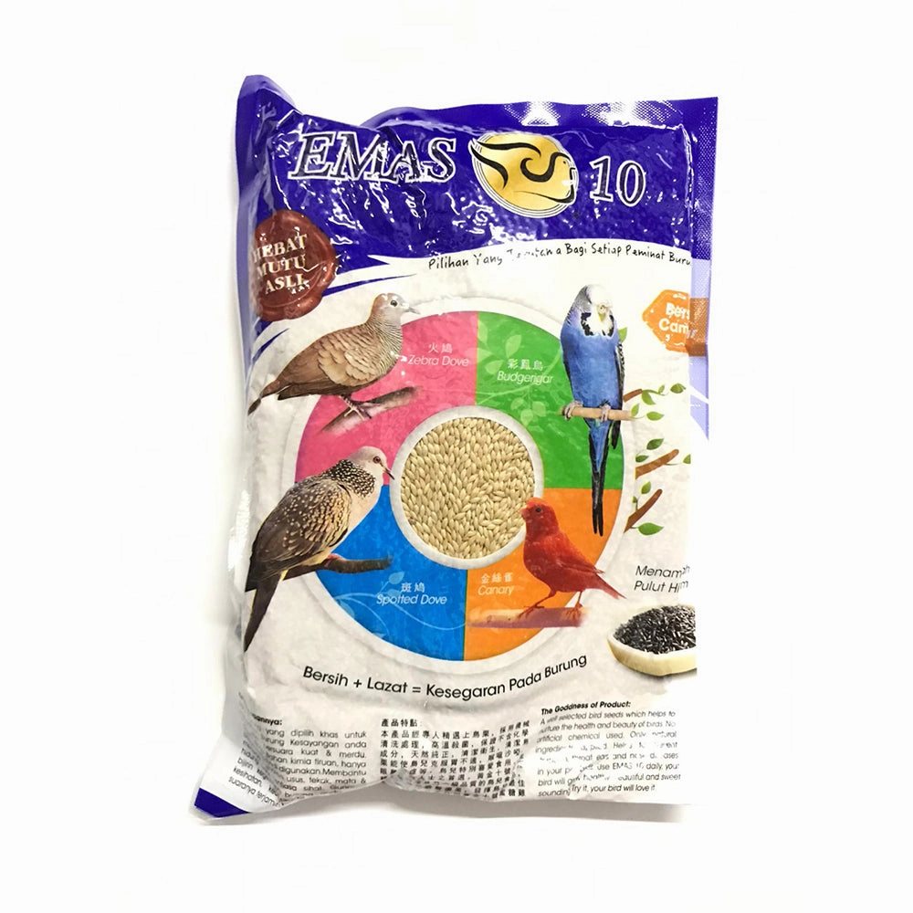 Emas 10 3-in-1 Clean Mixed Seeds for Birds 1kg bird seed mix,small bird food,parakeet pellets