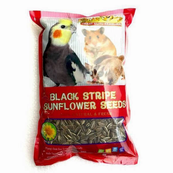 Emas 10 Black Stripe Sunflower Seeds 1kg bird seed mix,small bird food,parakeet pellets