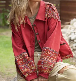 Embroidered Shacket