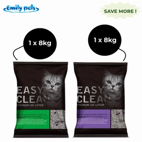 Emily Pets Apple and Lavender Scented Cat Litter Combo (1 1) cat waste,cat garbage bin,cat waste disposal