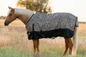 Equisential 600D Standard Neck Medium Weight Blanket, Cheetah horse blanket,poultry bed sheet,equine sheets