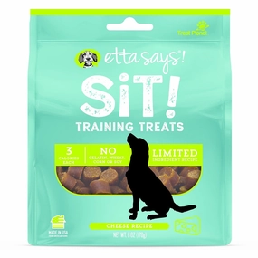 Etta Says! Sit! Training Treats Cheddar Cheese 6oz bag barn supply,horse stable organizer,poultry waterer