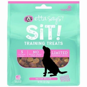Etta Says! Sit! Training Treats Pork & Bacon 6oz bag barn supply,horse stable organizer,poultry waterer