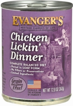 Evanger's Chicken Lickin' Dinner Canned Cat Food cat toys and food,complete cat care,all in one cat kit
