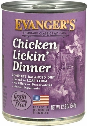 Evanger's Chicken Lickin' Dinner Canned Cat Food cat supplies,cat essentials,cat accessories