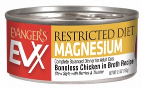Evanger's EVX Restricted Diet Magnesium (Urinary Tract) Boneless Chicken for Cats cat toys and food,complete cat care,all in one cat kit