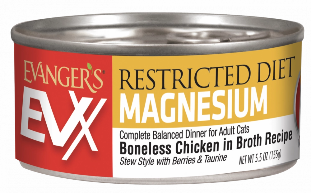 Evanger's EVX Restricted Diet Magnesium (Urinary Tract) Boneless Chicken for Cats cat toys and food,complete cat care,all in one cat kit