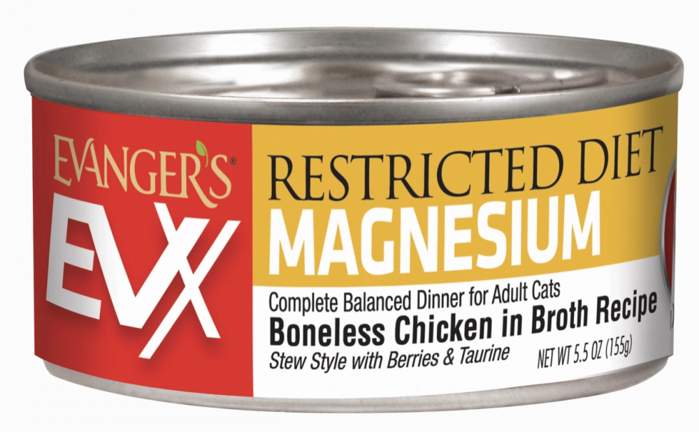 Evanger's EVX Restricted Diet Magnesium (Urinary Tract) Boneless Chicken for Cats cat supplies,cat essentials,cat accessories