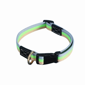 Everking Adjustable Colourful Dog Collars - Green - Large dog harness and leash,reflective dog collar,pet walking gear