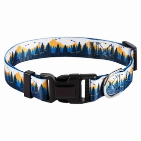 Everking Sunny Mountain Dog Collar- Medium dog harness and leash,reflective dog collar,pet walking gear