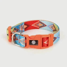Everking Techno Dog Collars - Red - Medium dog harness and leash,reflective dog collar,pet walking gear
