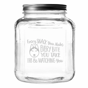 Every Snack Dog Treat Jar With Brushed Lid pet apparel,dog hoodie,fashionable pet wear