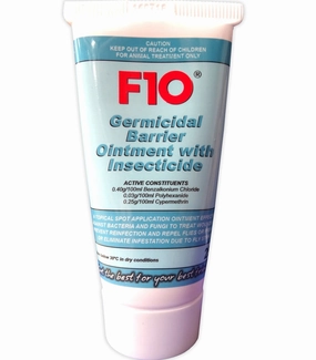 F10 Germicidal Barrier Ointment with Insecticide for Pets small pet habitat,pet cage accessories,small animal home
