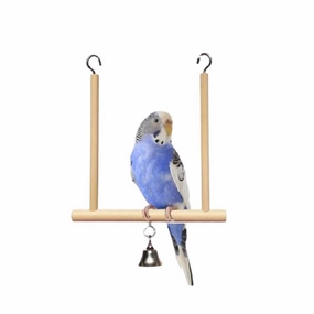 Familiar Solid Wood Hanging Bird Stand - Single Tier L12.5cm x H18cm bird nesting box,bird cage accessories,bird habitat
